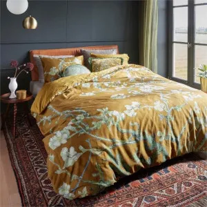 Bedding House Van Gogh Blossoming Ochre Cotton Sateen Quilt Cover Set by null, a Quilt Covers for sale on Style Sourcebook