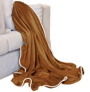 Mirage Haven Aria Plush Luxury Velvet Hazelnut 250x140cm Throw by null, a Throws for sale on Style Sourcebook