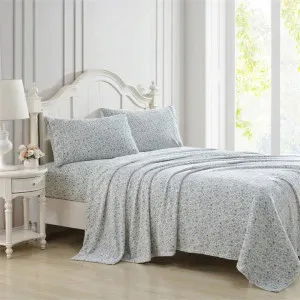 Laura Ashley Emogene Heather Flannel Fleece Sheet Set by null, a Sheets for sale on Style Sourcebook