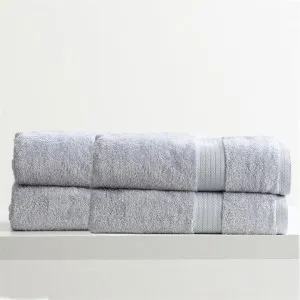 Renee Taylor Stella 4 Piece Silver Bath Sheet Pack by null, a Towels & Washcloths for sale on Style Sourcebook