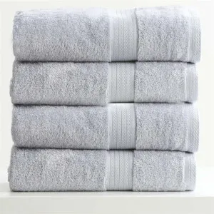 Renee Taylor Stella 4 Piece Silver Bath Towel Pack by null, a Towels & Washcloths for sale on Style Sourcebook