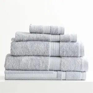 Renee Taylor Stella 5 Piece Silver Towel Pack by null, a Towels & Washcloths for sale on Style Sourcebook