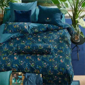 PIP Studio Singerie Cotton Dark Blue Quilt Cover Set by null, a Quilt Covers for sale on Style Sourcebook