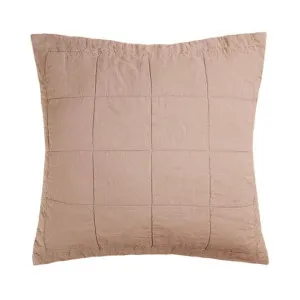 Bambury French Flax Linen Quilted Tea Rose European Pillow Sham by null, a Cushions, Decorative Pillows for sale on Style Sourcebook