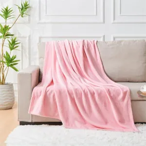 Linenova Lightweight Flannel Microfibre Throw by null, a Throws for sale on Style Sourcebook