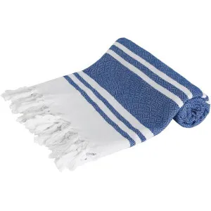 Linenova Cotton Turkish Navy Beach Towel by null, a Outdoor Accessories for sale on Style Sourcebook
