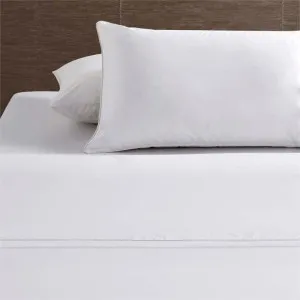Accessorize Hotel Deluxe Cotton Piped White Sheet Set by null, a Sheets for sale on Style Sourcebook