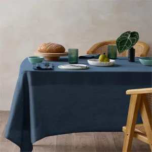 Vintage Design Hemp Blue Tablecloth by null, a Table Cloths & Runners for sale on Style Sourcebook