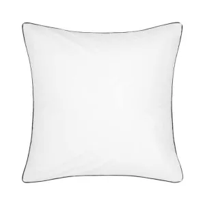Accessorize Hotel Deluxe Cotton Piped White and Black European Pillowcase by null, a Cushions, Decorative Pillows for sale on Style Sourcebook