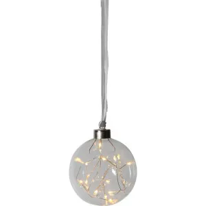 Glow LED Light Up Glass Christmas Bauble, Clear by Eglo, a Christmas for sale on Style Sourcebook