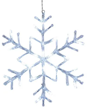 Antarctica IP44 Indoor / Outdoor LED Hanging Snowflake Light, Neutral White by Eglo, a Christmas for sale on Style Sourcebook
