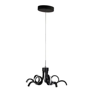 Noodle Metal Dimmable LED Pendant Light, CCT, Small, Black by Oriel Lighting, a Pendant Lighting for sale on Style Sourcebook