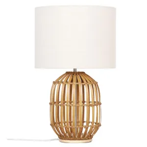 Tegal Bamboo Base Table Lamp by Oriel Lighting, a Table & Bedside Lamps for sale on Style Sourcebook