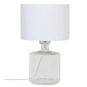 Fermo Glass Base Table Lamp by Oriel Lighting, a Table & Bedside Lamps for sale on Style Sourcebook