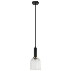 Vintaj Ribbed Glass Pendant Light, Ellipse, Clear by CLA Ligthing, a Pendant Lighting for sale on Style Sourcebook