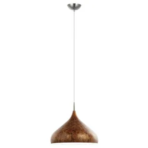 Zara Metal Pendant Light, Large, Walnut Burl by CLA Ligthing, a Pendant Lighting for sale on Style Sourcebook