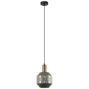 Maraca Glass Pendant Light, Antique Brass / Chrome by CLA Ligthing, a Pendant Lighting for sale on Style Sourcebook
