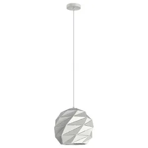 Origami Carved Iron Pendant Light, Small, White by CLA Ligthing, a Pendant Lighting for sale on Style Sourcebook