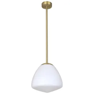 Ciotola Glass & Iron Pendant Light, Small, Antique Brass by CLA Ligthing, a Pendant Lighting for sale on Style Sourcebook