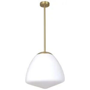 Ciotola Glass & Iron Pendant Light, Large, Antique Brass by CLA Ligthing, a Pendant Lighting for sale on Style Sourcebook