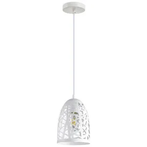 Escama Iron Cage Pendant Light, White by CLA Ligthing, a Pendant Lighting for sale on Style Sourcebook