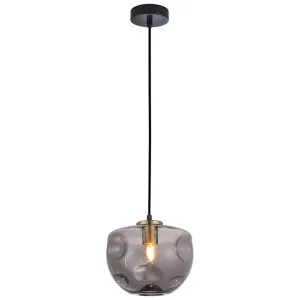 Fossette Dimpled Glass Pendant Light, Flat Top Dome by CLA Ligthing, a Pendant Lighting for sale on Style Sourcebook