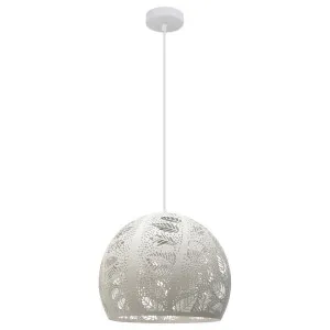 Botanica Iron Embossed Pendant Light, White by CLA Ligthing, a Pendant Lighting for sale on Style Sourcebook