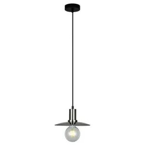 Chapeau Glass & Iron Pendant Light, Small, Chrome / Smoke by CLA Ligthing, a Pendant Lighting for sale on Style Sourcebook