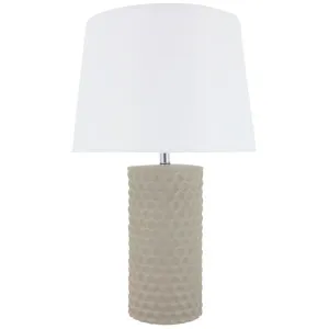 Ore Ceramic Base Table Lamp, Taupe by NF Living, a Table & Bedside Lamps for sale on Style Sourcebook