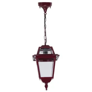 Avignon Italian Made IP43 Indoor / Outdoor Pendant Light, Burgundy by Domus Lighting, a Pendant Lighting for sale on Style Sourcebook
