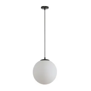 Bubble Glass Pendant Light, Large, Black / Opal by Domus Lighting, a Pendant Lighting for sale on Style Sourcebook