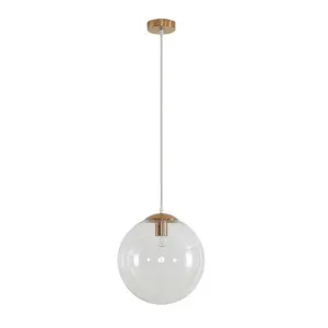 Bubble Glass Pendant Light, Large, Satin Brass / Clear by Domus Lighting, a Pendant Lighting for sale on Style Sourcebook