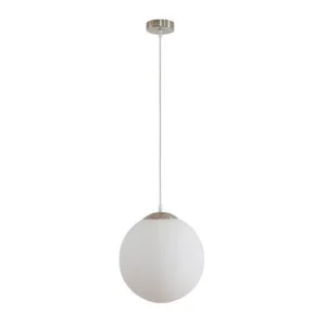 Bubble Glass Pendant Light, Large, Satin Chrome / Opal by Domus Lighting, a Pendant Lighting for sale on Style Sourcebook