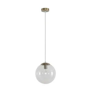 Bubble Glass Pendant Light, Medium, Antique Brass / Clear by Domus Lighting, a Pendant Lighting for sale on Style Sourcebook