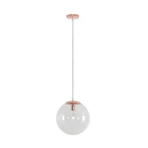 Bubble Glass Pendant Light, Medium, Rose Gold / Clear by Domus Lighting, a Pendant Lighting for sale on Style Sourcebook