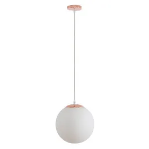 Bubble Glass Pendant Light, Medium, Rose Gold / Opal by Domus Lighting, a Pendant Lighting for sale on Style Sourcebook