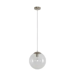 Bubble Glass Pendant Light, Medium, Satin Chrome / Clear by Domus Lighting, a Pendant Lighting for sale on Style Sourcebook