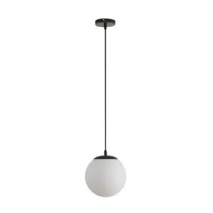 Bubble Glass Pendant Light, Small, Black / Opal by Domus Lighting, a Pendant Lighting for sale on Style Sourcebook