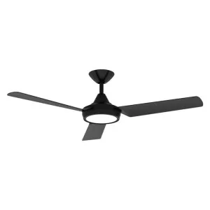 Axis Indoor / Outdoor DC Ceiling Fan with Dimmable CCT LED Light, 122cm/48'', Black by Domus Lighting, a Ceiling Fans for sale on Style Sourcebook