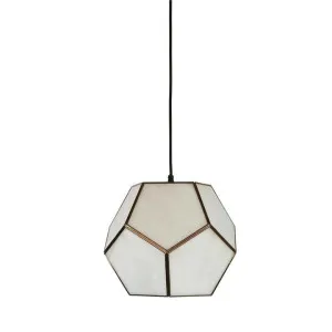 Ruby Brass & Glass Pendant Light by Emac & Lawton, a Pendant Lighting for sale on Style Sourcebook