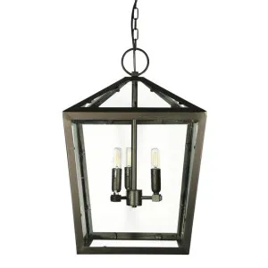 Banson Iron Pendant Light, Black by Emac & Lawton, a Pendant Lighting for sale on Style Sourcebook