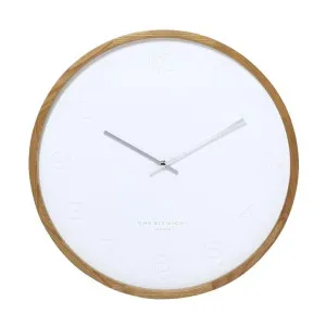 Fiona 50cm Wall Clock - White by Interior Secrets - AfterPay Available by Interior Secrets, a Clocks for sale on Style Sourcebook