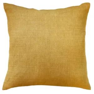Ollo Adria Linen & Cotton Cushion - Mustard by Interior Secrets - AfterPay Available by Interior Secrets, a Cushions, Decorative Pillows for sale on Style Sourcebook