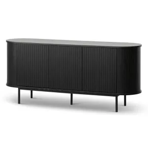Gerald 1.7m Oak Sideboard - Full Black by Interior Secrets - AfterPay Available by Interior Secrets, a Sideboards, Buffets & Trolleys for sale on Style Sourcebook
