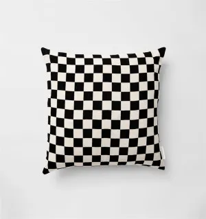 Set of 2 - Check 50cm Square Cushion - Black by Interior Secrets - AfterPay Available by Interior Secrets, a Cushions, Decorative Pillows for sale on Style Sourcebook