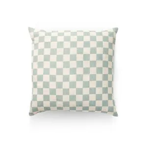 Set of 2 - Check 50cm Square Cushion - Sky by Interior Secrets - AfterPay Available by Interior Secrets, a Cushions, Decorative Pillows for sale on Style Sourcebook