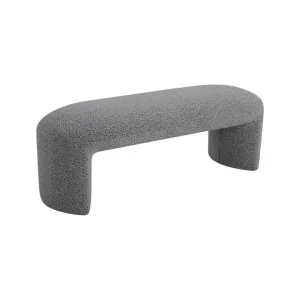 Everet 1.2m Long Ottoman Bench - Pepper Boucle by Interior Secrets - AfterPay Available by Calibre Furniture, a Benches for sale on Style Sourcebook