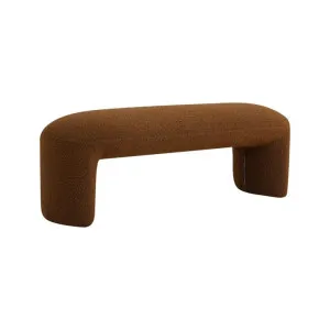 Everet 1.2m Long Ottoman Bench - Brown Boucle by Interior Secrets - AfterPay Available by Interior Secrets, a Benches for sale on Style Sourcebook