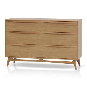 Brendon 6 Drawer Chest - Natural Oak by Interior Secrets - AfterPay Available by Interior Secrets, a Dressers & Chests of Drawers for sale on Style Sourcebook