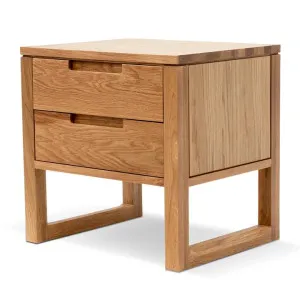 Ex Display - Alfred 2 Drawer Wooden Bedside Table - Natural Oak by Interior Secrets - AfterPay Available by Interior Secrets, a Bedside Tables for sale on Style Sourcebook